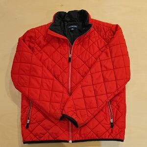 Lands' End Red Jacket with Black Interior
